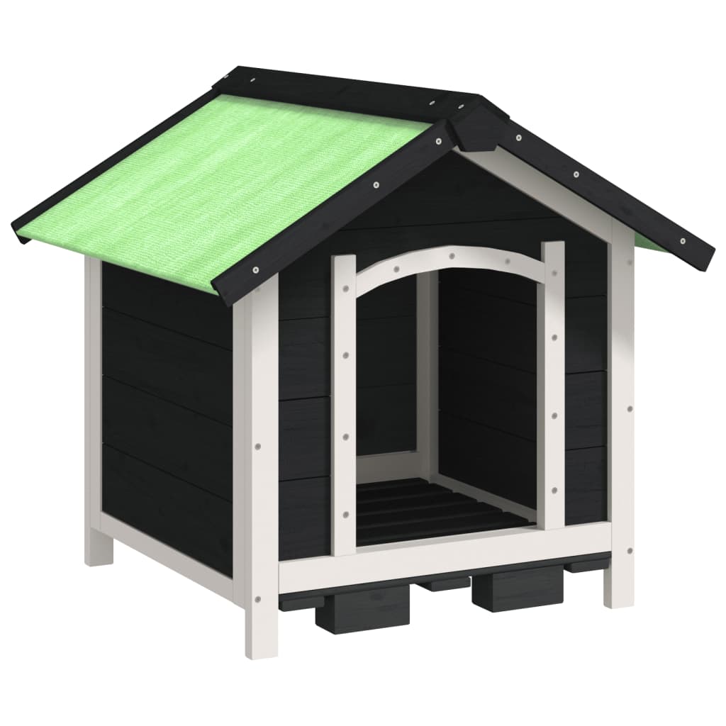 Vidaxl Dog Loft 65x65x61,5 cm trdna borov siva