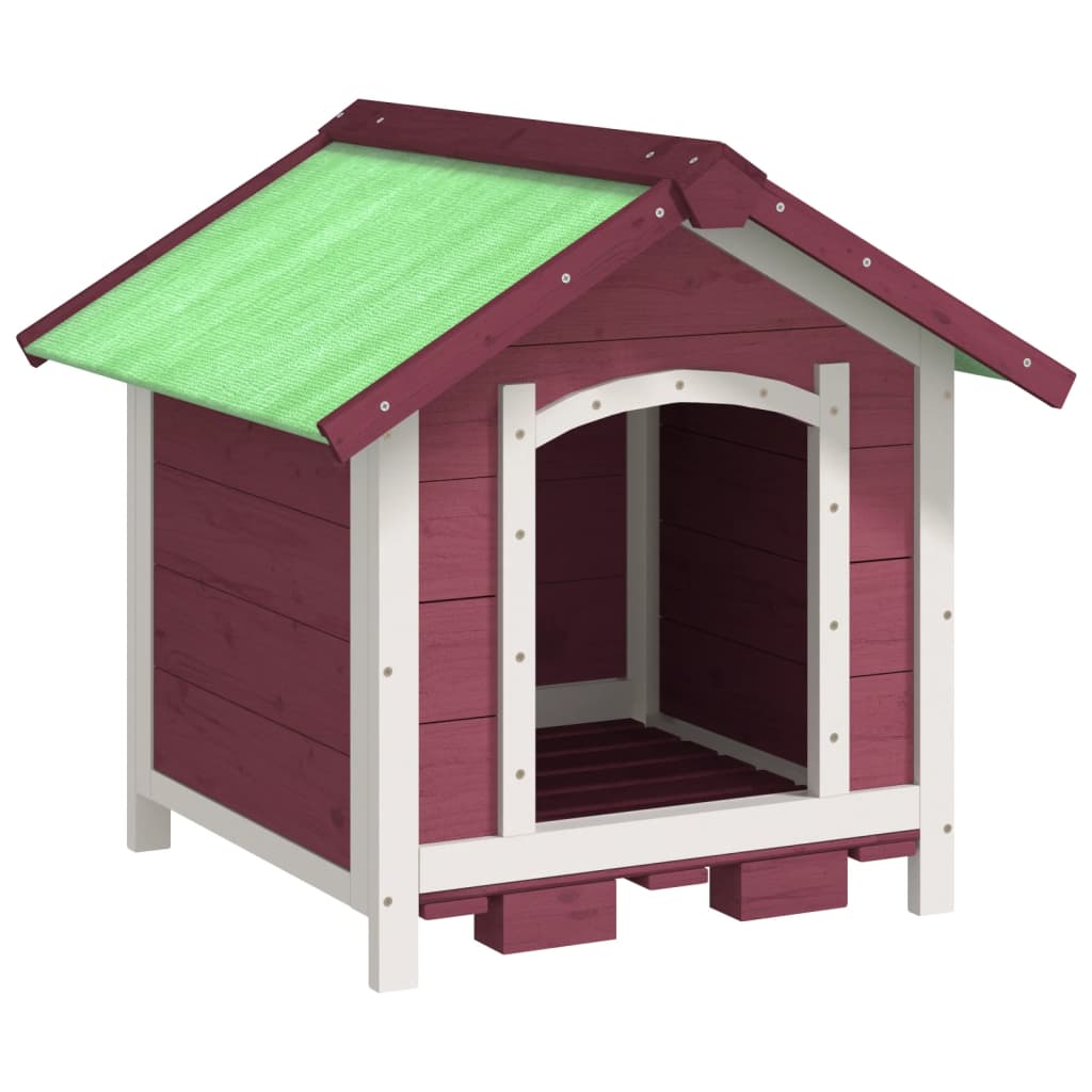 Vidaxl Dog Loft 65x65x61,5 cm Festkiefer -Mugger -Colored