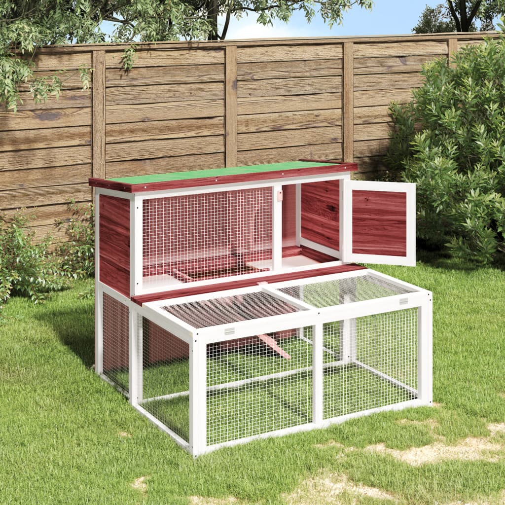 Vidaxl Rabbit Hutch 102x90x84,5 cm Trdni borovci