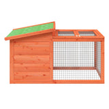 VidaXL Rabbit hutch 100.5x54x55 cm Solid pine pine brown