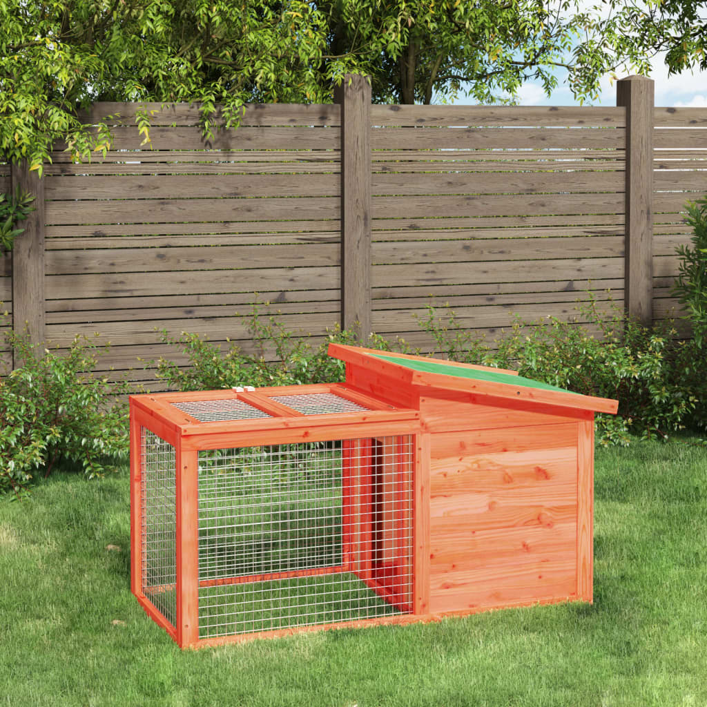 Vidaxl Rabbit Hutch 100,5x54x55 cm sosna sosna brązowa