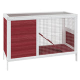 Vidaxl Rabbit Hutch 103x44x69,5 cm pevná borovice mocha -