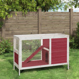 Vidaxl Rabbit Hutch 103x44x69,5 cm pevná borovice mocha -