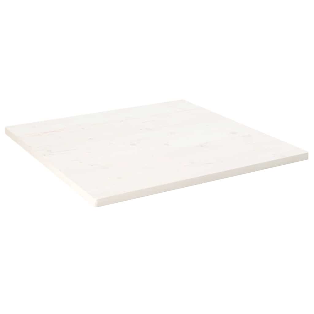 Vidaxl tafelblad vierkant 80x80x2,5 cm massief grenenhout wit