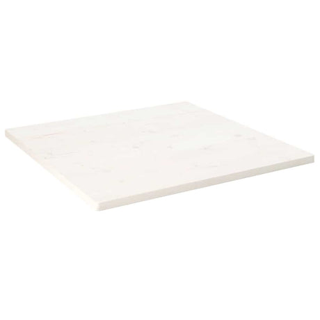 Vidaxl tafelblad vierkant 80x80x2,5 cm massief grenenhout wit