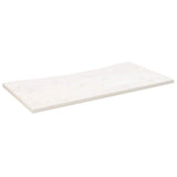 Vidaxl bureaublad 110x55x2,5 cm massief grenenhout wit