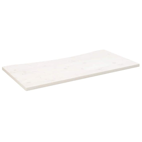 Vidaxl bureaublad 110x55x2,5 cm massief grenenhout wit