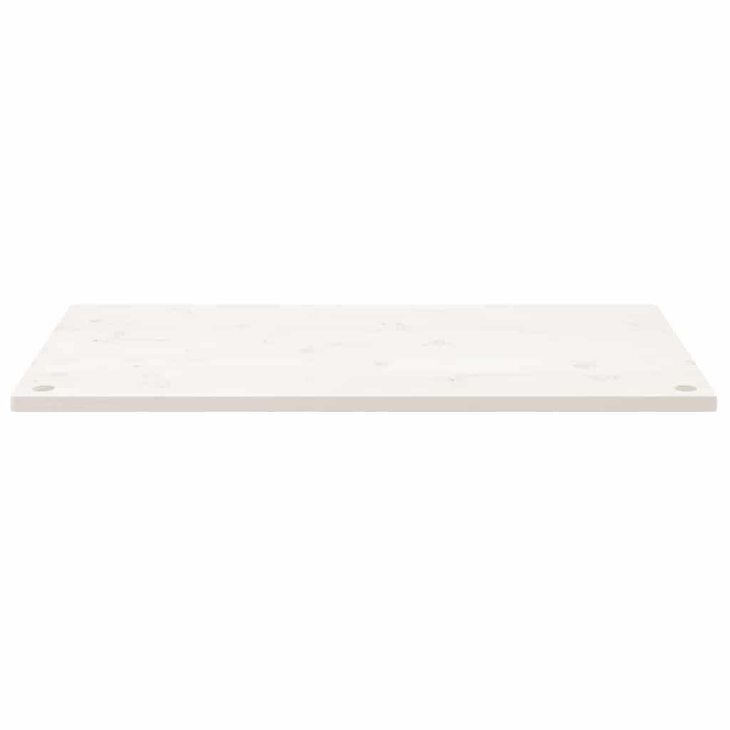 Vidaxl bureaublad 110x55x2,5 cm massief grenenhout wit