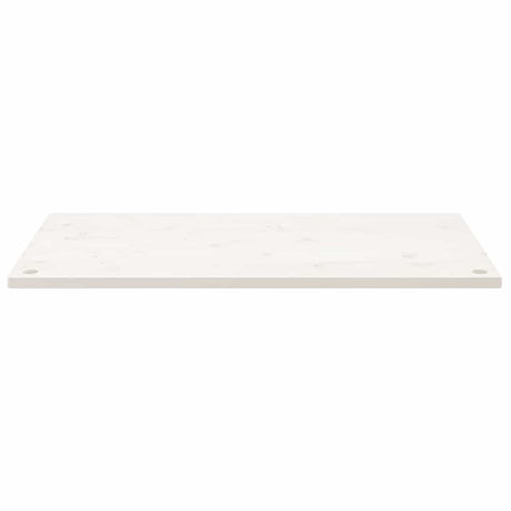Vidaxl bureaublad 110x55x2,5 cm massief grenenhout wit