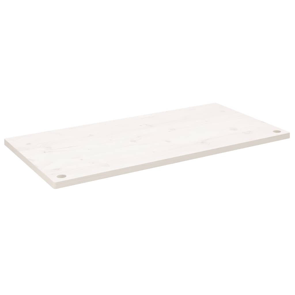 Vidaxl bureaublad 100x60x2,5 cm massief grenenhout wit