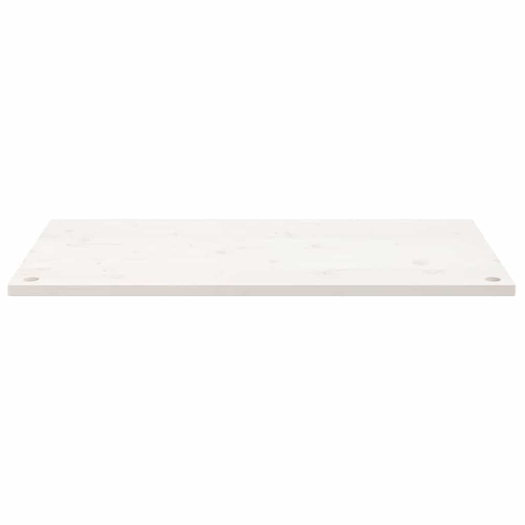 Vidaxl bureaublad 110x60x2,5 cm massief grenenhout wit