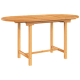 Vidaxl tuintafel verlengbaar 110-160x80x75 cm massief teakhout