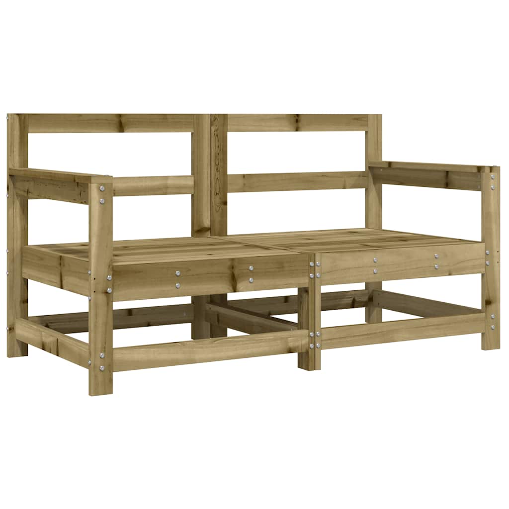 Vidaxl tuinstoelen 2 st met kussens geïmpregneerd grenenhout