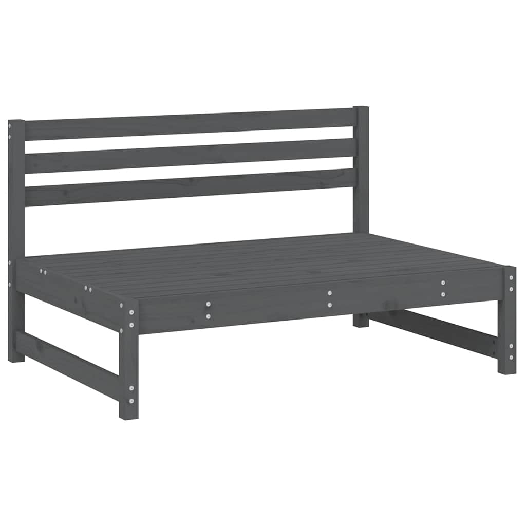 Vidaxl middenbank 120x80 cm massief grenenhout grijs