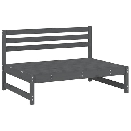 Vidaxl middenbank 120x80 cm massief grenenhout grijs