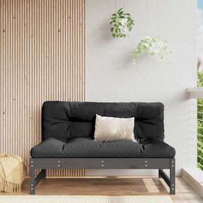 Vidaxl middenbank 120x80 cm massief grenenhout grijs