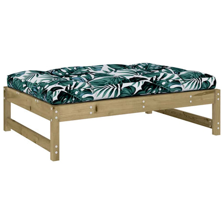 Vidaxl tuinvoetenbank 120x80 cm geïmpregneerd grenenhout