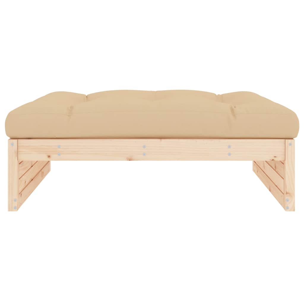 Vidaxl tuinvoetenbank 120x80 cm massief grenenhout
