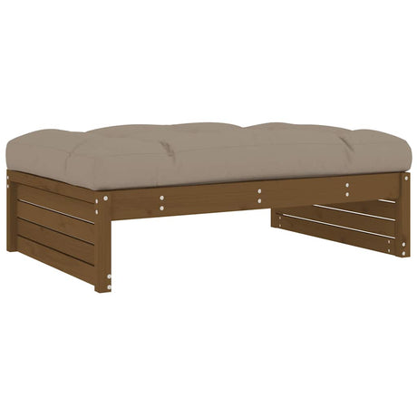Vidaxl tuinvoetenbank 120x80 cm massief grenenhout honingbruin