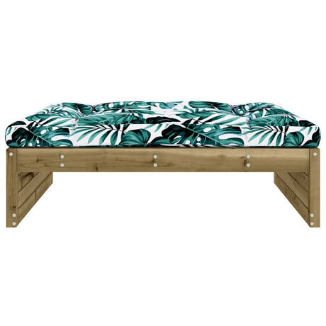Vidaxl tuinvoetenbank 120x80 cm geïmpregneerd grenenhout