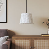 Vidaxl Ceiling lampshade Ø30x20 cm Wicker White