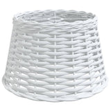 Vidaxl taklampeskjerm ø38x23 cm wicker hvit