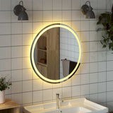 Vidaxl badkamerspiegel led rond 70 cm