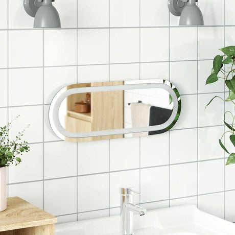 Vidaxl badkamerspiegel led 40x15 cm ovaal