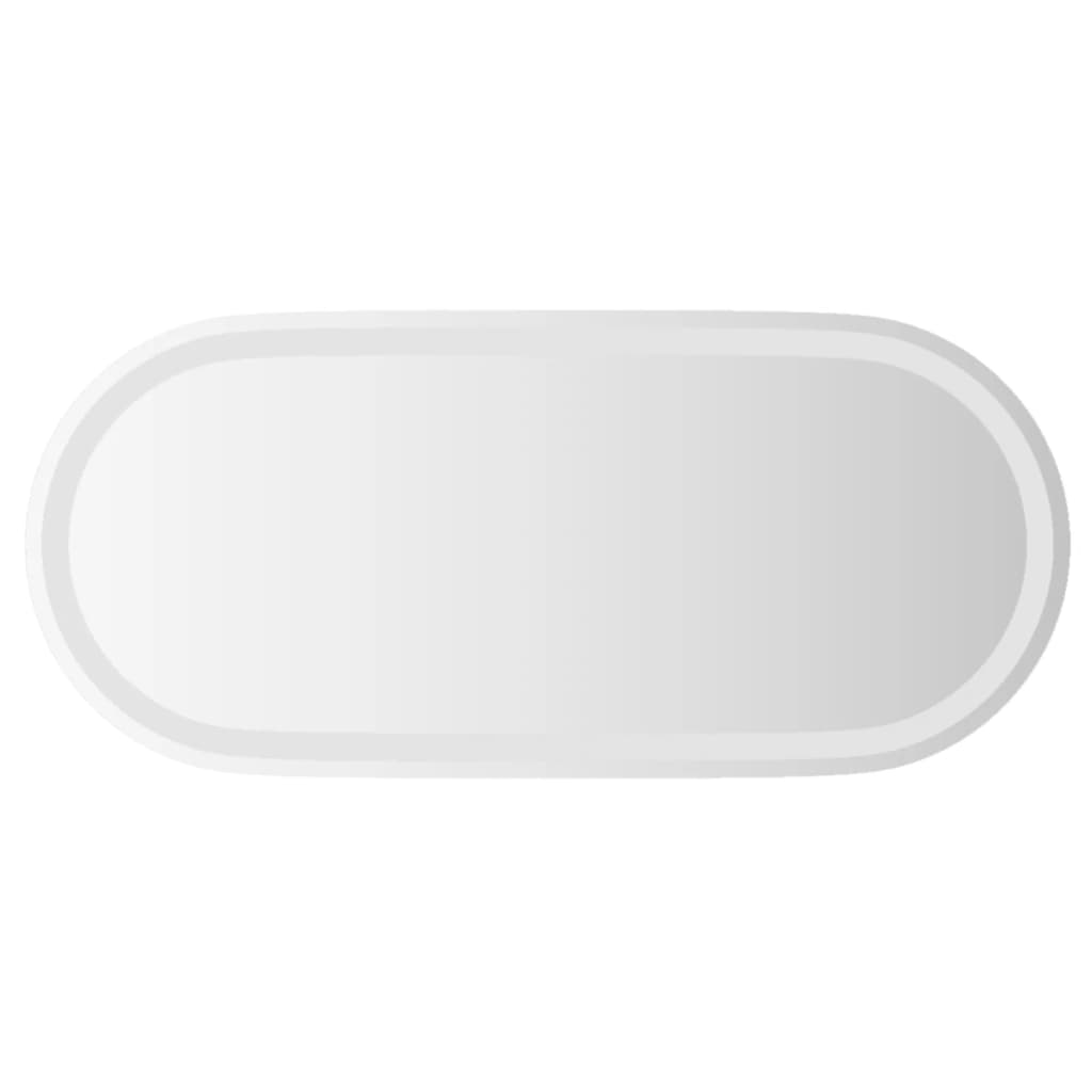 Miroir de salle de bain vidaxl LED ovale 80x35 cm