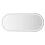 Miroir de salle de bain vidaxl LED ovale 80x35 cm