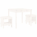 Vidaxl 3-delige bistroset massief grenenhout wit