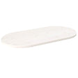 Vidaxl tafelblad ovaal 90x45x2,5 cm massief grenenhout wit