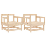 Vidaxl tuinstoelen 2 st massief grenenhout