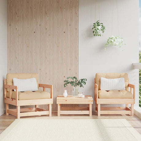 Vidaxl tuinstoelen 2 st massief grenenhout