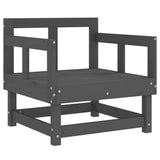 Vidaxl tuinstoelen 2 st massief grenenhout grijs