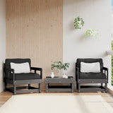 Vidaxl tuinstoelen 2 st massief grenenhout grijs