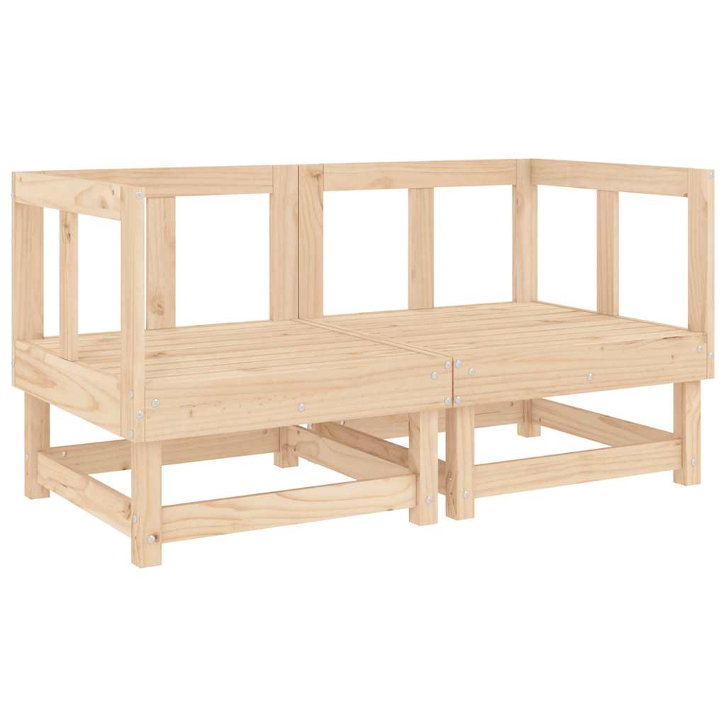 Vidaxl tuinhoekbanken 2 st massief grenenhout