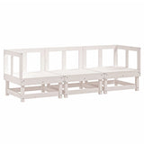 Vidaxl 3-delige loungeset massief grenenhout wit