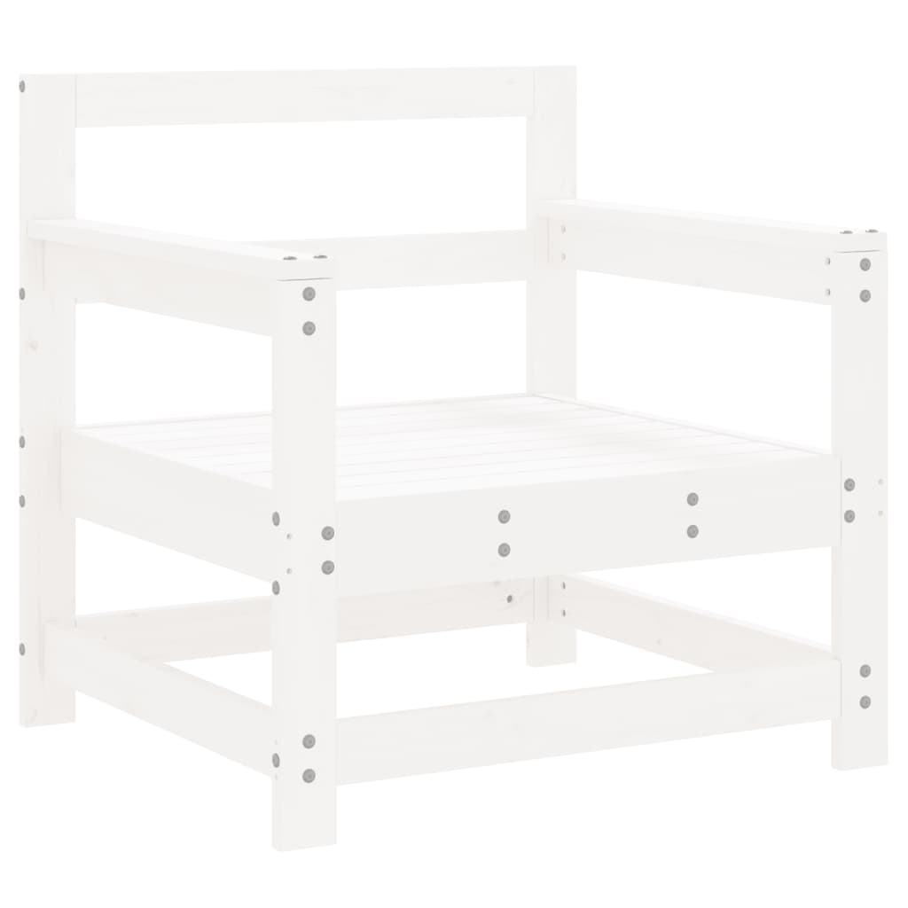 Vidaxl tuinstoelen 2 st massief grenenhout wit