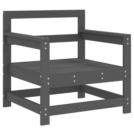 Vidaxl tuinstoelen 2 st massief grenenhout grijs