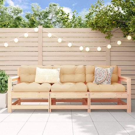 Vidaxl 3-delige loungeset massief grenenhout