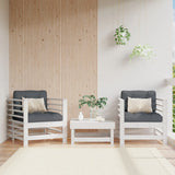 Vidaxl tuinstoelen 2 st massief grenenhout wit