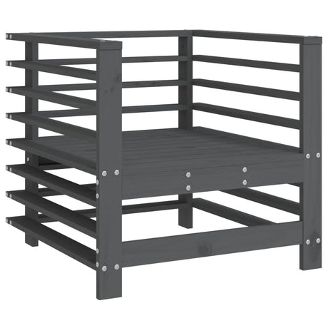 Vidaxl tuinstoelen 2 st massief grenenhout grijs