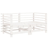 Vidaxl tuinhoekbanken 2 st massief grenenhout wit