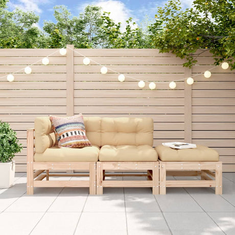 Vidaxl 3-delige loungeset massief grenenhout
