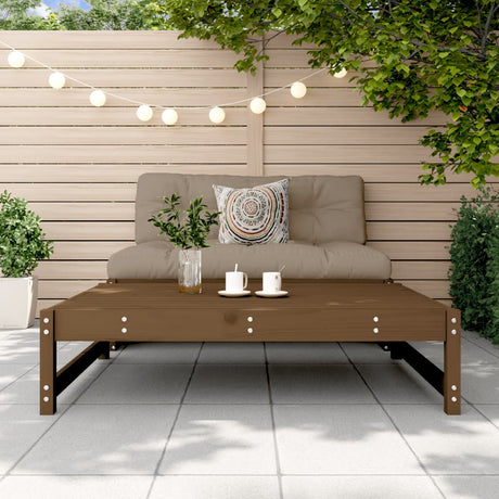 Vidaxl tuinvoetenbank 120x80 cm massief grenenhout honingbruin