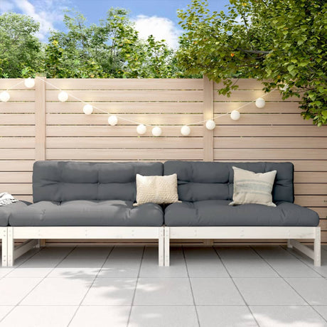 Vidaxl tuinmiddenbanken 2 st 120x80 cm massief grenenhout wit