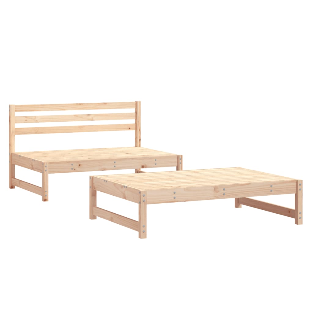 Vidaxl 2-delige loungeset massief grenenhout