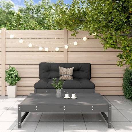 Vidaxl 2-delige loungeset massief grenenhout grijs