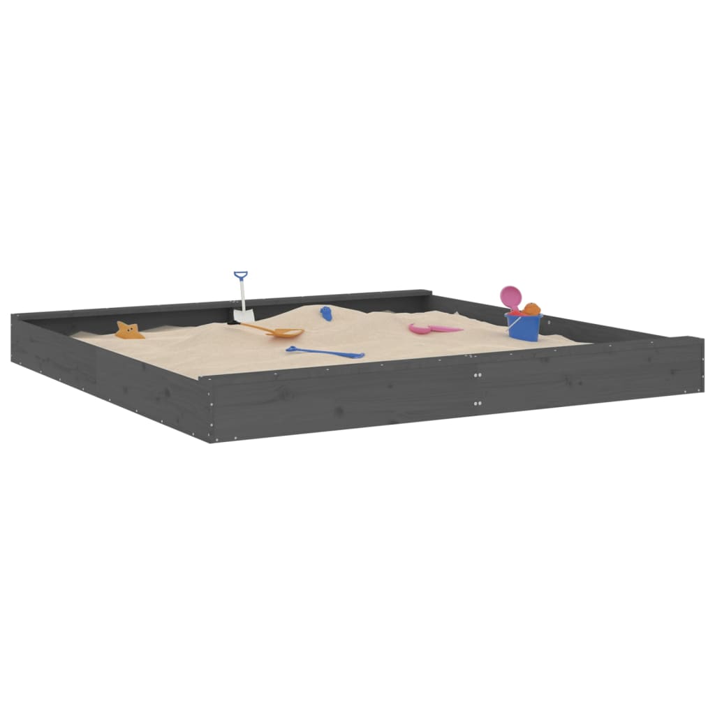 Vidaxl Sandbox mat Bänken Square zolidd Pinzy gro